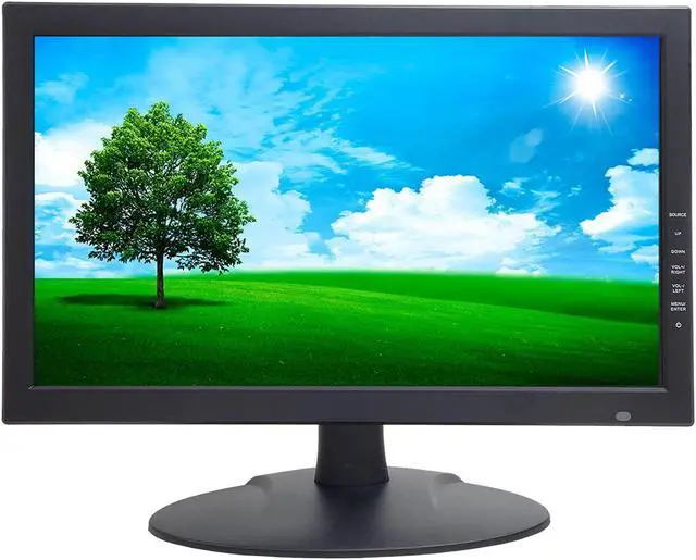 Main image of 1stPV 18.5" 16:9 Wide Screen Security Monitor with HDMI VGA & BNC Inputs and BNC Output Audio Video Display Built-in Speakers, Work with Analog Security Cameras Directly in Addition to DVR/NVR & PC