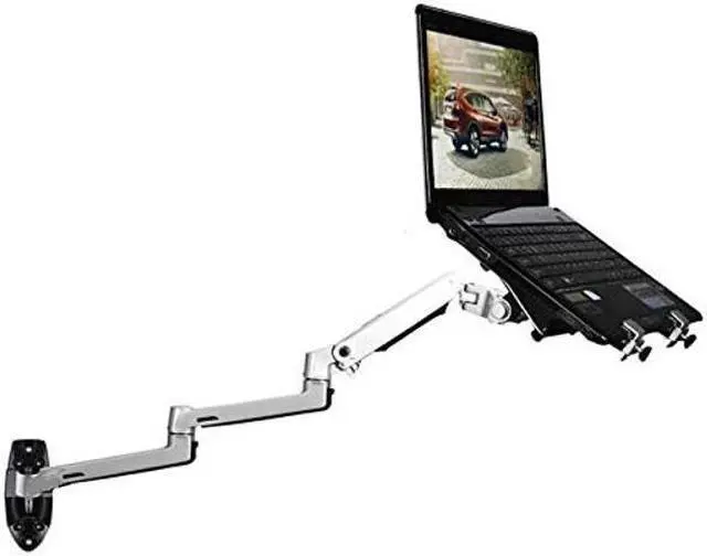 Main image of XSJ8013WT Wall Mount Laptop Holder Ultra Long Arm Aluminum Mechanical Spring Full Motion Laptop Mount Arm Monitor Holder Lapdesk (Silver)