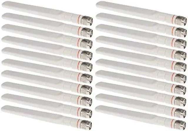 Main image of RW RoutersWholesale 2.4GHz / 5GHz Dual-Band (RP-TNC) Antenna Compatible/Replacement for Cisco AIRONET AIR-ANT2524DW-R= (White) 20PACK