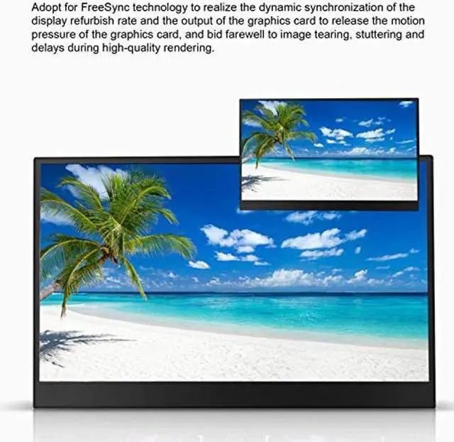 Alt view image 3 of 5 - ciciglow Portable Monitor,15.6inch 1080P HDR USB C Laptop Monitor HDMI Computer Display IPS Ultrathin Gaming Monitor,External Monitor for Laptop PC Phone PS4 Xbox Switch