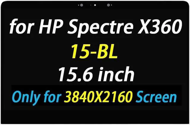Main image of PEHDPVS 15.6" Replacement UHD 4K 3840x2160 911082-001 for HP Spectre X360 15-bl 15-bl012dx 15-bl112dx 15-bl062nr 15-bl072nr 15-bl152nr LED LCD Display Touch Screen Digitizer Assembly(No Bezel)
