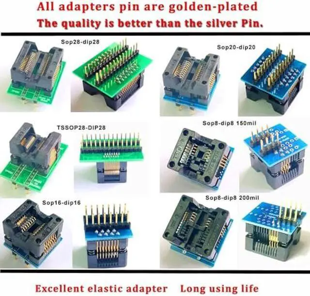Alt view image 5 of 5 - Xgecu TL866II Plus Upgraded Xgecu T48 Programmer 24 Adapter t48 eprom Programmer TL866-3G IC Bios AVR MCU SPI Nor NAND Flash EMMC Clip Socket