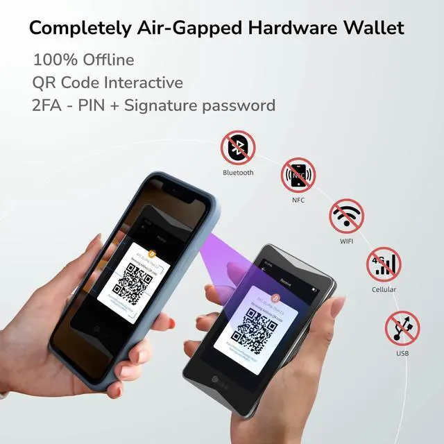 Alt view image 4 of 5 - ELLIPAL Titan 2.0 Crypto Cold Wallet, Hardware Wallet, 100% offline, Air-gapped - The Most Secure Crypto Wallet for 10000+ Coins & Tokens & NFTs