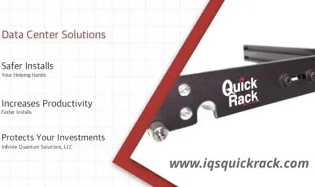 Alt view image 2 of 5 - Quick Rack - Essential for Network pros! Simplify Router, Switch, and Server Setup. Compatible with 19" Rails, Square, and Threaded Holes, ensuring a for Diverse Rack configurations