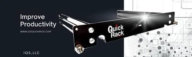 Alt view image 5 of 5 - Quick Rack - Essential for Network pros! Simplify Router, Switch, and Server Setup. Compatible with 19" Rails, Square, and Threaded Holes, ensuring a for Diverse Rack configurations