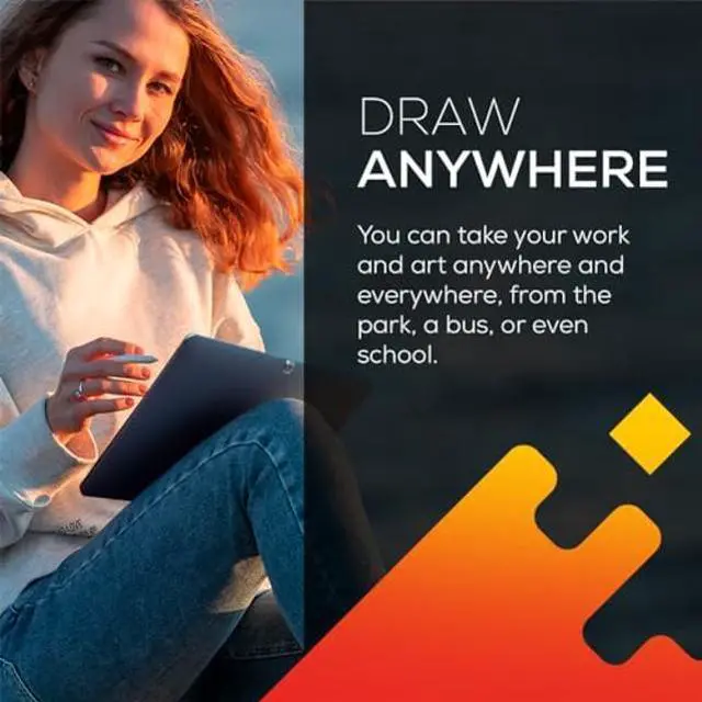 Alt view image 2 of 5 - PicassoTab X Drawing Tablet * No Computer Needed * Drawing Apps & Tutorials * 4 Bonus Items * Stylus Pen * Portable * Standalone * 10 Inch Screen * Best Gift for Beginner Digital Graphic Artist * PCX