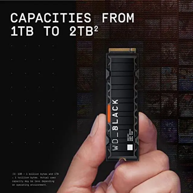 Alt view image 4 of 5 - WD_BLACK 2TB SN850X NVMe Internal Gaming SSD Solid State Drive with Heatsink - Works with Playstation 5, Gen4 PCIe, M.2 2280, Up to 7,300 MB/s - WDS200T2XHE