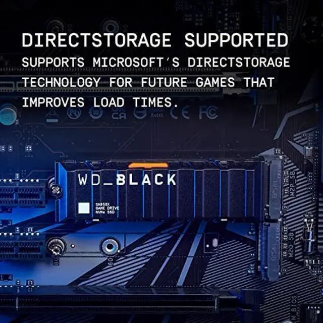 Alt view image 5 of 5 - WD_BLACK 2TB SN850X NVMe Internal Gaming SSD Solid State Drive with Heatsink - Works with Playstation 5, Gen4 PCIe, M.2 2280, Up to 7,300 MB/s - WDS200T2XHE