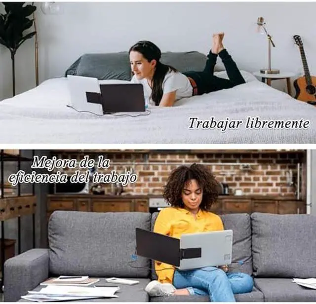 Alt view image 2 of 5 - [(US Warehouse)]  14.1" Laptop Screen Extender, FHD IPS Portable Monitor, 360 Rotatable Dual Monitor for Laptop, Laptop Monitor Extender Connected with Type-c/hdmi, Support PC/Mobile Phone