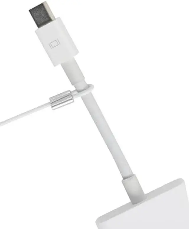 Alt view image 3 of 5 - TetherTies Patented Pre-Assembled Adapter Ties - Anti-Theft Cable Locks for Tools, Dongles, Tethers, Computer adapters. Steel Cable, Security Lock, Easy Installation with Free Crimping Tool