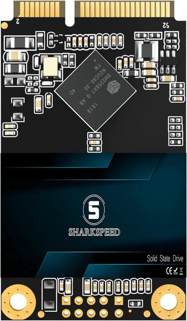 Main image of mSATA SSD 2TB SHARKSPEED SATA 3 6Gb/s 3D NAND Mini Internal Solid State Drive for Laptop PC Desktop (mSATA, 2TB)