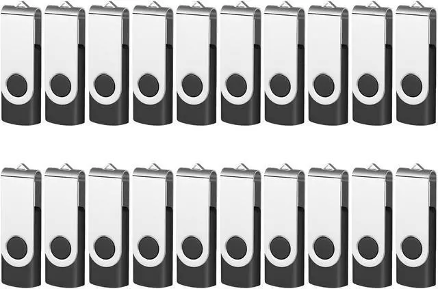 Main image of AreTop USB 2.0 Flash Drive 2GB, Pack of 100 Thumb Drives Bulk Memory Sticks, Portable Keychain Jump Drive Multipack for Data Storage (2GB,black-100pack)