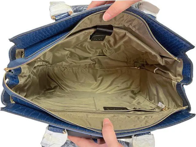 Alt view image 5 of 5 - JKM & Company Rolling Laptop Bag for Women | Designer Wheeled Briefcase | Fits 13-17" Laptops | Office Travel Computer Case (Riviera (Blue))