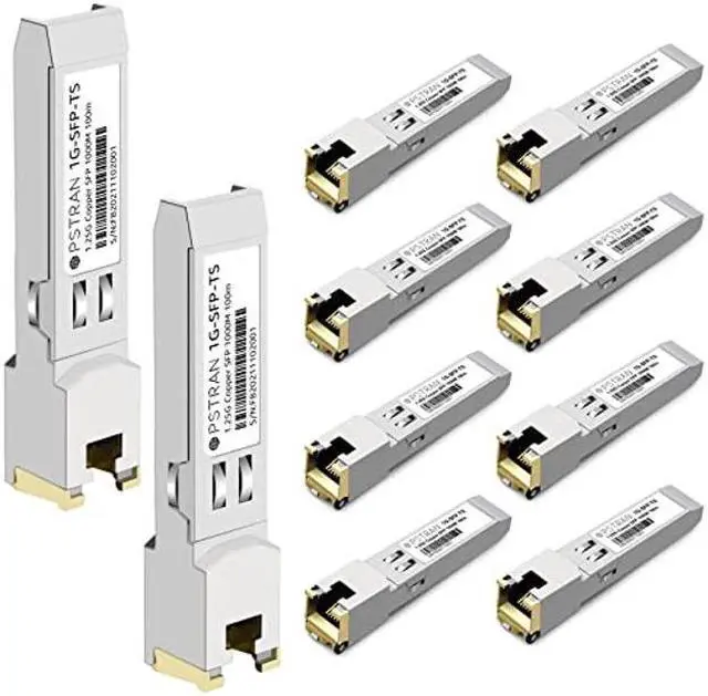 Main image of OPSTRAN 1000BASE-T SFP to RJ-45 Copper Transceiver Module Compatible with Dell Force10 GP-SFP2-1T SFP-1G-T 310-7225 407-BBOS 100m Cat5e/6 10 Pack