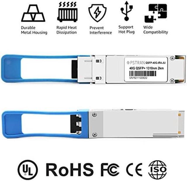 Alt view image 3 of 5 - 40G QSFP+IR4 for Juniper JNP-QSFP-40GE-IR4 40GBASE-IR4 QSFP+ Optical Transceiver Module SMF 1310nm (CWDM4) 2km LC DOM