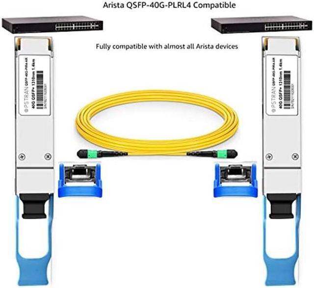 Alt view image 4 of 5 - OPSTRAN 40G QSFP+ PLRL4 Optical Transceiver Module Compatible for Arista QSFP-40G-PLRL4 40GBASE-PLRL4 QSFP+ 1310nm 1.4km MTP/MPO DDM SMF