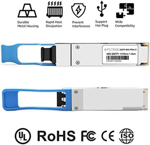 Alt view image 3 of 4 - OPSTRAN 40G QSFP+ PLRL4 Optical Transceiver Module Compatible for Cisco QSFP-40G-PLRL4 40GBASE-PLRL4 QSFP+ 1310nm 1.4km MTP/MPO DDM SMF