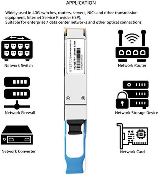 Alt view image 4 of 4 - OPSTRAN 40G QSFP+ PLRL4 Optical Transceiver Module Compatible for Cisco QSFP-40G-PLRL4 40GBASE-PLRL4 QSFP+ 1310nm 1.4km MTP/MPO DDM SMF