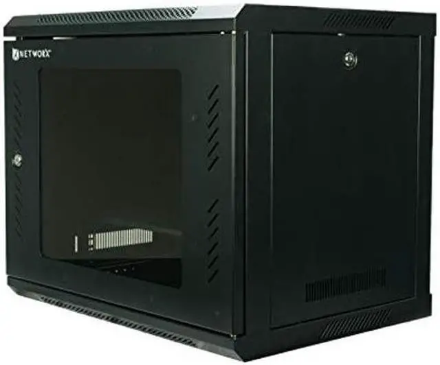 Main image of Networx 6U Wall Mount Server Cabinet - 18 Inch Depth, Acrylic Door, Flat Packed