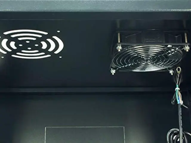 Alt view image 5 of 5 - Networx 6U Wall Mount Server Cabinet - 18 Inch Depth, Acrylic Door, Flat Packed