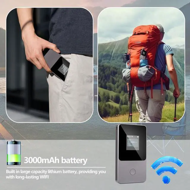 Alt view image 3 of 5 - VSVABEFV T8 4G LTE Portable WiFi Hotspot for Travel & LD933-US Portable sim Hotspot 150Mbps