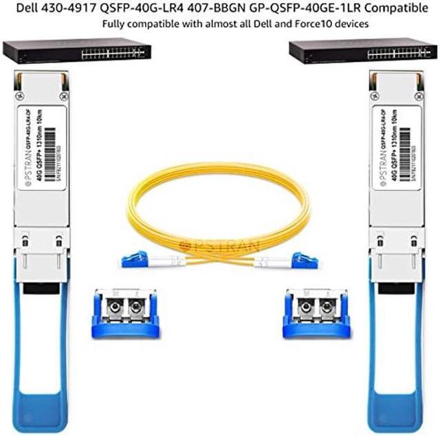 Alt view image 3 of 4 - OPSTRAN 40GBASE-LR4 QSFP+ Optical Transceiver Module Compatible for Dell and Dell Force10 430-4917 QSFP-40G-LR4 407-BBGN GP-QSFP-40GE-1LR 40G QSFP+ LR4 1310nm 10km DDM Duplex LC SMF