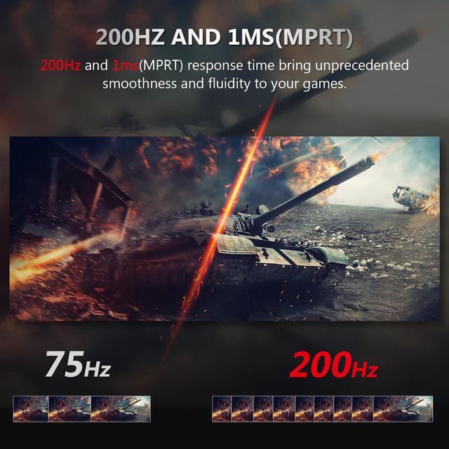 Alt view image 2 of 5 - Z-Edge 30 inch 144Hz/200Hz Curved Gaming Monitor, 1080P Computer Monitor, UG30 21:9 Ultra Wide, 1500R/1ms MPRT, Frameless/Slim PC Monitor with HDMI/DP Display Port, Freesync Compatible, VESA