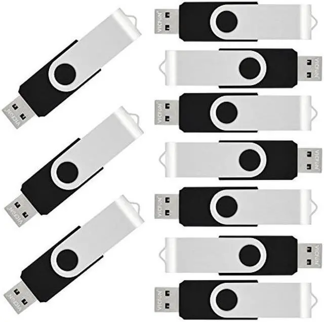 Main image of VICFUN 100pcs 8GB USB Flash Drives 8GB USB Memory Stick USB 2.0-Black