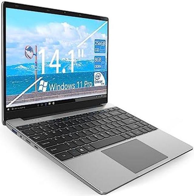 Alt view image 2 of 5 - ANTEMPER 14.1 Inch Laptop, Windows 11 Laptop Computer, 256GB SSD 8GB RAM, Intel Celeron N4020C, Full HD 1920x1080 Laptops, Mini HDMI, USB3.0, Webcam, TF Card, Type-c, 5000mAh Battery, Gray