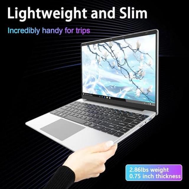 Alt view image 5 of 5 - ANTEMPER 14.1 Inch Laptop, Windows 11 Laptop Computer, 256GB SSD 8GB RAM, Intel Celeron N4020C, Full HD 1920x1080 Laptops, Mini HDMI, USB3.0, Webcam, TF Card, Type-c, 5000mAh Battery, Gray