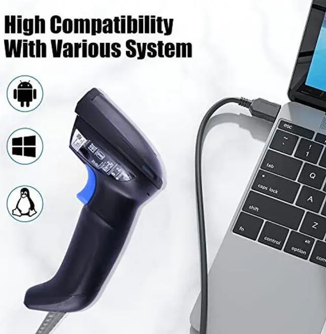 Alt view image 3 of 5 - Datalogic Gryphon GD4590-HD (High Density) Handheld 2D/1D Barcode Scanner with USB Cable