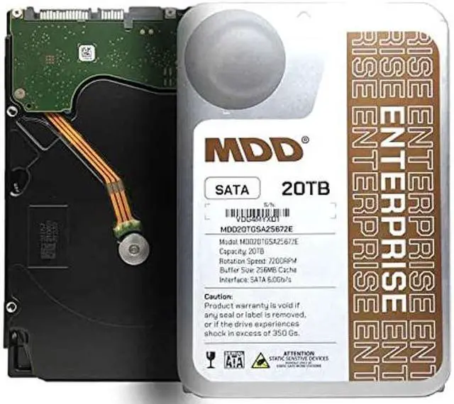 Main image of MDD (MDD20TSATA25672E) 20TB 7200 RPM 256MB Cache SATA 6.0Gb/s 3.5" Internal Enterprise Hard Drive - 5 Years Warranty