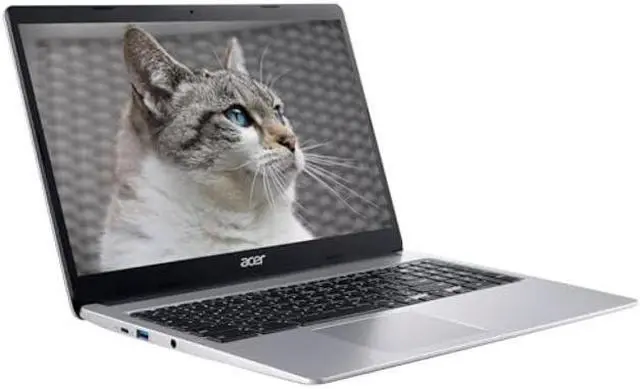 Alt view image 3 of 5 - 2024 Chromebook 315 for Student & Business by Acer, 15.6'' HD Laptop, Intel Celeron N4020(2-Core), 4GB RAM, 128GB(64GB eMMC+64GB Card), USB-C, Numeric Keypad, Long Battery Life, Chrome OS, RK Bundle