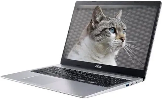 Alt view image 4 of 5 - 2024 Chromebook 315 for Student & Business by Acer, 15.6'' HD Laptop, Intel Celeron N4020(2-Core), 4GB RAM, 128GB(64GB eMMC+64GB Card), USB-C, Numeric Keypad, Long Battery Life, Chrome OS, RK Bundle