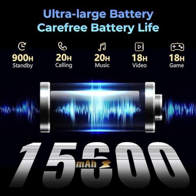 Alt view image 4 of 4 - HOTWAV R7 Rugged Tablet Android 13, 15600mAh 10.1 Inch HD+ 12(6+6Virtual) GB+256GB/(2TB TF) Waterproof Tablet PC, 16MP Octa-Core IP68&IP69K/Dual SIM 4G/5G WiFi/Face ID/GPS/OTG/Widevine L1 (Gray)