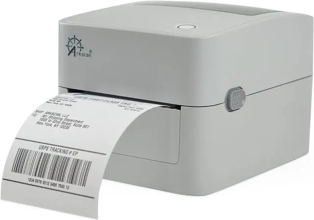 Alt view image 2 of 5 - Arkscan 2054K-WF (WiFi + USB) Thermal Shipping Label Printer LP204 Label Holder for Rolls and Fan-Fold Labels