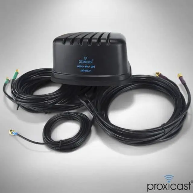 Alt view image 3 of 5 - Proxicast 5-in-1 Pro-Grade Low-Profile 2x2 MIMO 4G/5G + Wi-Fi + GPS Screw Mount Combination Vehicle Antenna Compatible with Cradlepoint, Digi, Peplink and Other Modems/Routers (Gibraltar ANT-510-221)