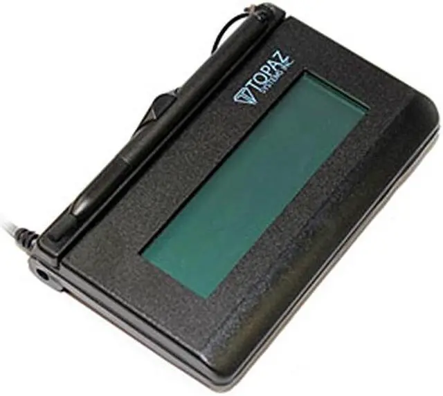Main image of Topaz T-L462-B-R LCD 1x5 Signature Capture Pad - Serial Connection (Not USB)