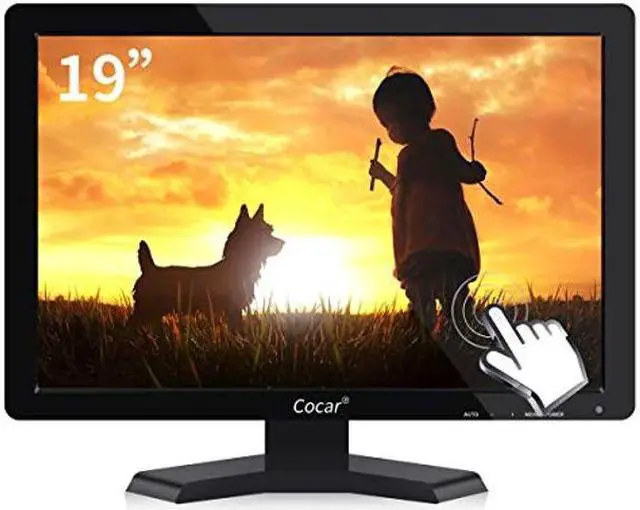 Main image of Touchscreen Monitor, 19 inch LCD Monitor POS Touchscreen Monitor 1440x900 High Res Built-in Touchscreen Display VGA USB Touch-Screen Monitor for PC POS Cashier Restaurant Bar Coffee Store