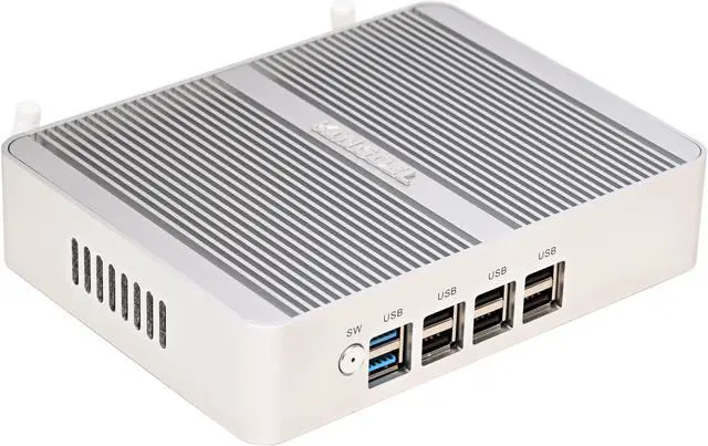 Alt view image 3 of 5 - KINGDEL Fanless Mini PC, 4-Core 12th Gen. N100(up to 3.4GHz) 16GB DDR4 RAM 512GB NVMe SSD, Triple Display DP+2xHD, 4K:4096x2160, 2xLAN, WF+BT