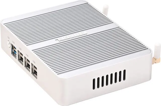 Alt view image 5 of 5 - KINGDEL Fanless Mini PC, 4-Core 12th Gen. N100(up to 3.4GHz) 16GB DDR4 RAM 512GB NVMe SSD, Triple Display DP+2xHD, 4K:4096x2160, 2xLAN, WF+BT