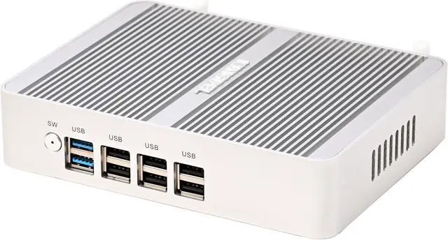 Alt view image 4 of 5 - KINGDEL Fanless Mini PC, 4-Core 12th Gen. N100(up to 3.4GHz) 16GB DDR4 RAM 512GB NVMe SSD, Triple Display DP+2xHD, 4K:4096x2160, 2xLAN, WF+BT