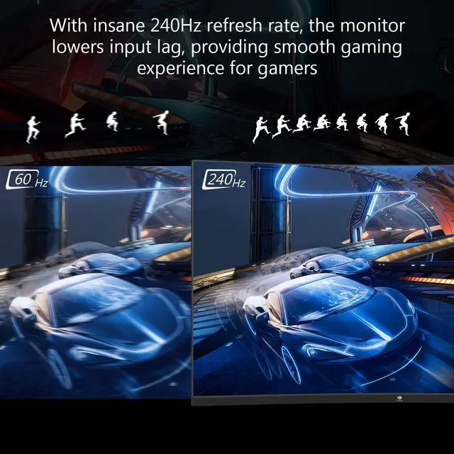 Alt view image 2 of 4 - Z-Edge 32-inch Curved Gaming Monitor 16:9 1920x1080 240Hz 1ms Frameless LED Gaming Monitor, UG32P AMD Freesync Premium Display Port HDMI Built-in Speakers