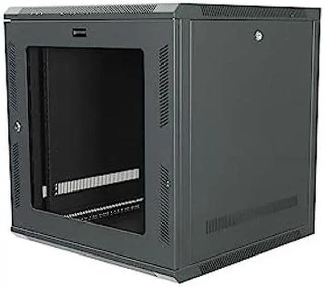 Main image of Networx 12U Wall Mount Server Cabinet - 24 Inch Depth, Acrylic Door, Flat Packed