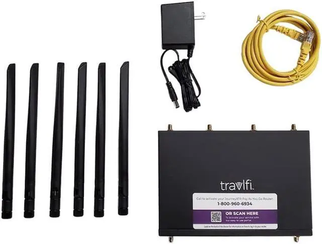 Alt view image 5 of 5 - TravlFi(tm) JourneyXTR Wi-Fi Router