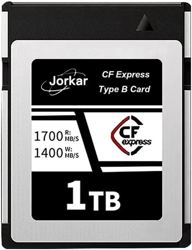 Main image of Jorkar 1TB CFexpress Type B Memory Card, High-Speed Up to 1700MB/s, RAW 8K 4K Photo & Video, for Cameras Camcorders Nikon Z6/Z7/Z8/D6, Canon EOS-1DXMark III/EOS-R5, Panasonic S1/S1R, DJI Ronin 4D