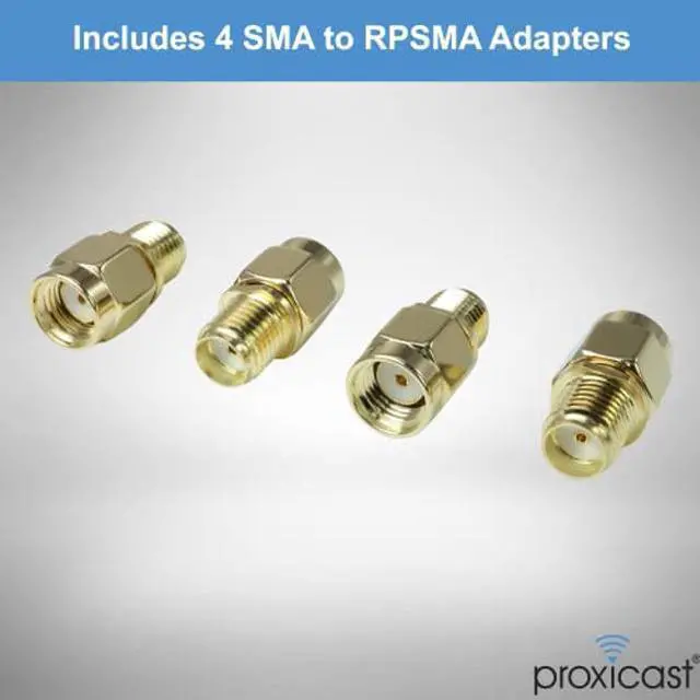 Alt view image 5 of 5 - Proxicast 7-in-1 Pro-Grade MIMO 4G/5G + WiFi + GPS Flexible Combination Screw Mount Vehicle Antenna Compatible with Cisco, Cradlepoint, Digi, Peplink and Other Modems/Routers (Top Hat ANT-520-421)