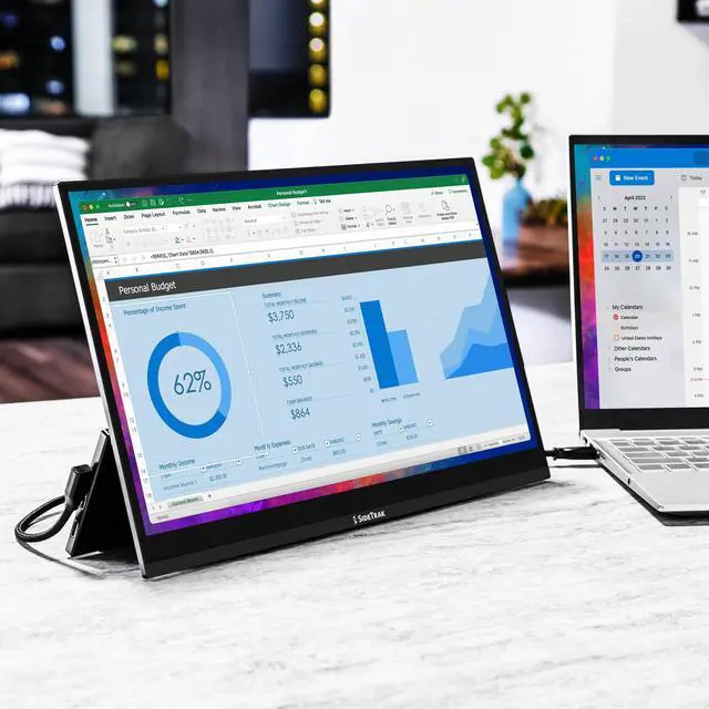 Alt view image 2 of 5 - SideTrak Solo Pro 15.8" Touchscreen Portable Monitor Extender - FHD 1080P LED IPS Screen, Mac, PC, and Chrome Laptops, Powered by USB-C or Mini HDMI, Dual Display 10-Point Touch and HDR (Touchscreen)