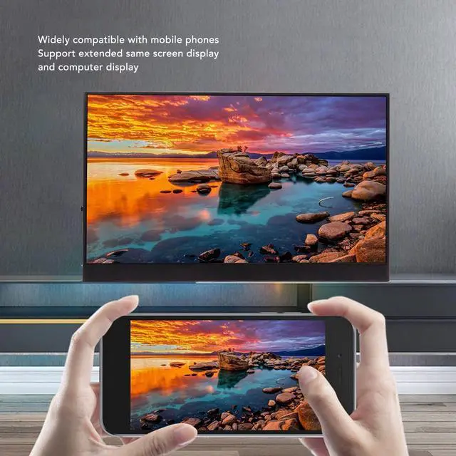 Alt view image 2 of 5 - Portable Monitor, 17.3Inch 2560x1440 2K FHD Laptop Monitor Type C HDMI Computer Display IPS Gaming Monitor with 2 Way Speaker for PS4, PS3, Switch, etc