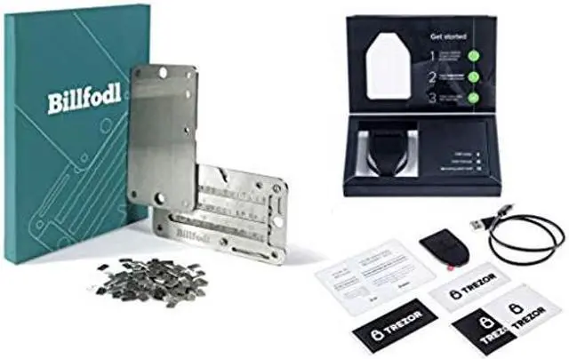 Main image of Trezor Model T + Billfodl Cryptocurrency Hardware Wallet with SteelWallet Cold Seed Storage (Bundle)